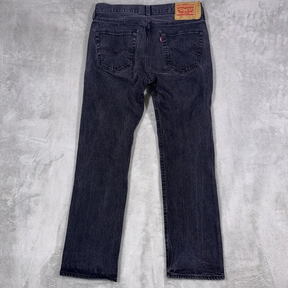 Levis 501XX Jeans Mens 33x30 (Fit32x29) Black Button Fly Denim Pants